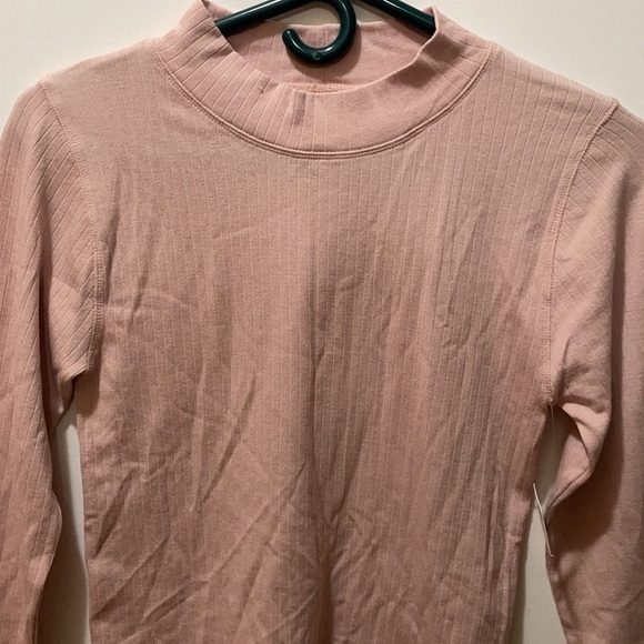 Free People Blush Pink Long Sleeve Medium Top - Picture 8 of 12